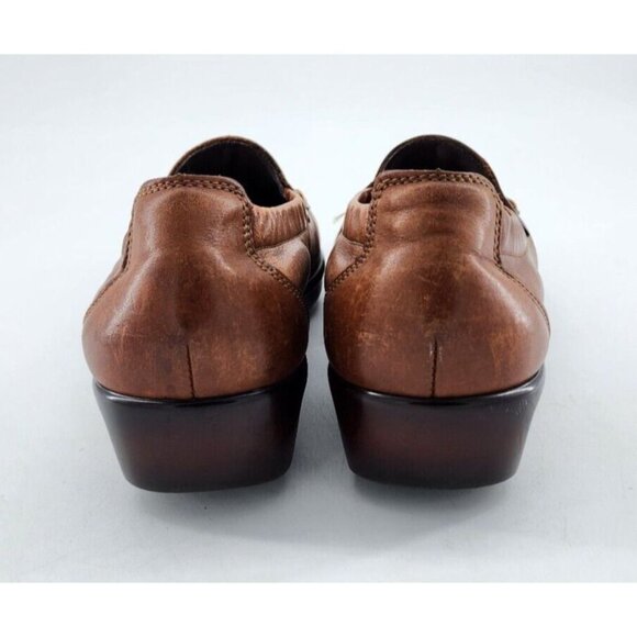 SAS Women's Weave Slip On Loafer Tripad Comfort Shoes Brown Leather Size 7.5W - Picture 5 of 12